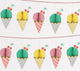 Ice Cream Honeycomb Garland