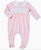 Emily Smocked Footie - Pink