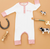 Howdy! Embroidered Playsuit - Dusty Rose