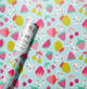 Summer Mixed Fruit Blue Wrapping Paper Roll