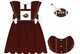 Girls Maroon Smocked Gameday Football Dress