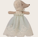Baby mouse in gown - Mint
