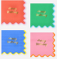 Wiggle Edge Small Napkins (x 16)