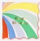 Rainbow Swirl Happy Birthday Large Napkins (x 16)