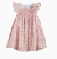 Floral Strawberry Smocked Flutter Dress