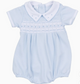 Landry Smocked Bubble - Light Blue