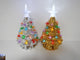 Gold or Silver Tree w/LED Lights, Ceramic, 7