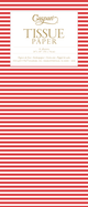 Mini Stripe Red Tissue Pkg 4 Sheets