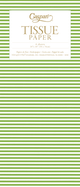 Mini Stripe Green Tissue Pkg 4 Sheets