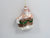 Santa Hot Tub Orn, Glass, 5"