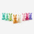 Flocked Sitting Bunny Lg 20"