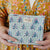'dusty Blue Motif' Quilted Coin Pouch