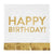 Happy Birthday Gold Fringe Cocktail Napkin