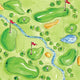 Golf Course Paper Cocktail Napkins Pk/20