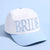 Something Blue Bride Hat - Embroidered Hat