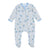 Blue Animal Crackers Zip Footie