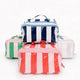 Colorful Stripe Wipeable Cosmetic Toiletry Bag