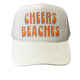 Cheers Beaches Retro Stripe Trucker Hat