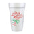 Santa Martini Green Full Color Foam Cups
