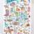 Texas State Map  Kitchen Towel