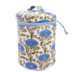 Blue Araminta Round Upright Makeup Bag