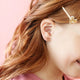 Open Heart Stud Earrings - Hypoallergenic, Flat Back