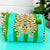Green/Blue Tiger Quilted Makeup Bags | Cosmetic Toiletry Bag