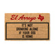 Outdoor Doormat 24" x 36" - DRINKING ALONE