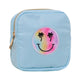 Nylon Pouch w/ Palm Tree Smiley Face Patch
