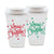 To-Go Coffee Cups - Merry Christmas W. Polka Dots