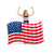 Giant Waving American Flag Pool Float