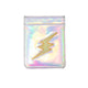 Iridescent Silver with Gold Lightning Bolt Phone Wallet