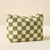 Check Green Teddy Pouch-
