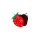 Hand-Painted Strawberry Fruit Claw Hair Clip