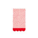 Hearts Fringe Scallop Guest Towel