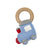 Train Bamboo Crochet Woodring Rattle
