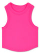 Hot Pink Cropped Racer Back Top