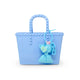 Tiny Jelly Stud Tote w/ Puffy Bow Charm