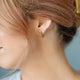 Beaded Huggie Hoop Earrings - Hypoallergenic