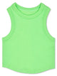 Apple Green Cropped Racer Back Top
