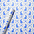 Bunny Meadow Blue Wrapping Paper Roll