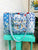 Blue patchwork Quilted Duffle Bag | Weekender Travel Overnight Bag