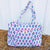 Ivory Floral Mini Quilted Duffel Bag