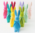 Flocked Button Nose Brights Bunny, Med 16"