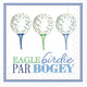 Eagle Birdie Par Blue cocktail napkins