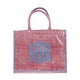 Light Blue, Pink, Red Wavy Tote