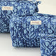 Sapphire Waves Print Travel/Make Up/Organizer/Bag