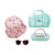 Boot Kids Sunglasses with Hat and Case Basket Set
