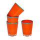SET Summer Glass Orange & Turquoise Small 9oz - Set of 4
