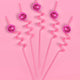 Pink Disco Straws